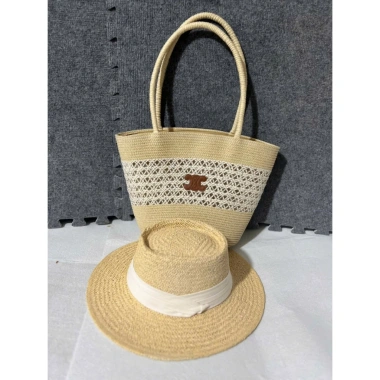 Sét túi mũ cói đi biển đi chơi sang chảnh - Giá sỉ 109.000, nhẹ, thời trang