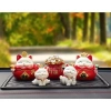 Set tượng mèo Thần Tài May Mắn – Tài Lộc Trang Trí Ô Tô & Bàn Làm Việc, Giá 66.000₫ 2