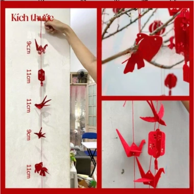 Set Vải Dạ Đón Xuân Tết 2.026 - Quạt Giấy + Phụ Kiện Treo Trần Trang Trí Tiệc Cưới, Noel, Tết Nguyên Đán 2 Set Vải Dạ Đón Xuân Tết 2.026 - Quạt Giấy + Phụ Kiện Treo Trần Trang Trí Tiệc Cưới, Noel, Tết Nguyên Đán 2