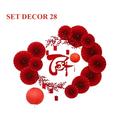 Set Vật Liệu Làm Quạt Phông Nền Trang Trí Độc Đáo Ngày Tết - Giá 102.112₫