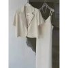 Set Váy 2 Dây Dáng Suông và Áo Blazer Ngắn Tay Thanh Lịch - Giá chỉ 289.000đ 3