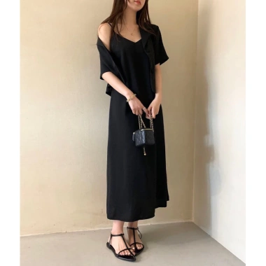 Set Váy 2 Dây Dáng Suông và Áo Blazer Ngắn Tay Thanh Lịch - Giá chỉ 289.000đ 5