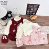 Sét váy áo 3 chi tiết chất dạ siêu đẹp, tặng túi, mặc Tết cho bé - chỉ 249.000đ 4