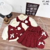 Sét váy áo 3 chi tiết chất dạ siêu đẹp, tặng túi, mặc Tết cho bé - chỉ 249.000đ 6