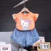 Set Váy Áo Bé Gái 11-40kg Hello Kitty Thiết Kế Tầng, Thun Mềm Mại, Màu Sắc Nổi Bật - Giá Ưu Đãi 175.750₫ 7