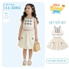 Set Váy Bé Gái Áo Hai Dây Cổ Vuông Thêu Hoa + Chân Váy Xòe Cotton – Giá 215.000₫