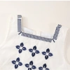 Set Váy Bé Gái Áo Hai Dây Cổ Vuông Thêu Hoa + Chân Váy Xòe Cotton – Giá 215.000₫ 2