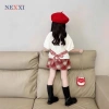Set Váy Bé Gái Nexxi Áo Thun Cotton 4C Phối Nơ In Cherry và Chân Váy Caro Dạ Chữ A Giá ưu đãi 224.000đ 2