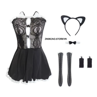 Set Váy Cosplay Mèo Full Phụ Kiện Big Size - Giá Ưu Đãi 180k, Thoải Mái, Đẹp Dáng 9 Set Váy Cosplay Mèo Full Phụ Kiện Big Size - Giá Ưu Đãi 180k, Thoải Mái, Đẹp Dáng 9