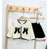 Set váy dạ xinh bé gái áo dạ mix chân váy nhung 10-25kg Giá 185.000 VNĐ 9