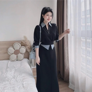 Set váy dài công sở thanh lịch phối sơ mi – Thiết kế cao cấp, giảm còn 260k 2