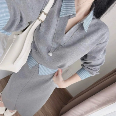 Set váy dài công sở thanh lịch phối sơ mi – Thiết kế cao cấp, giảm còn 260k 9