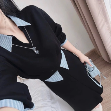 Set váy dài công sở thanh lịch phối sơ mi – Thiết kế cao cấp, giảm còn 260k 10