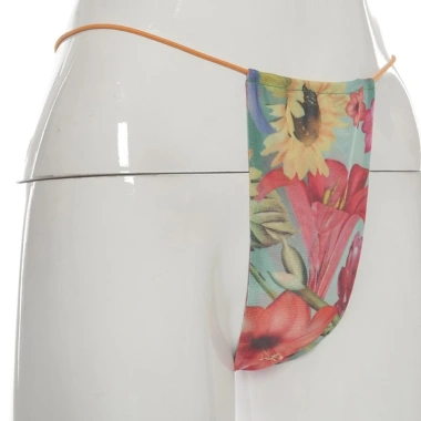 Set váy đi biển 3 món: croptop tay dài, quần lót lọt khe, chân váy ngắn hoa xếp ly - thời trang nữ 4
