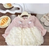 Set váy len gạo cute cho bé mùa thu đông Dâu Dâu Kids - Giá chỉ 205.000₫