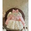 Set váy len gạo cute cho bé mùa thu đông Dâu Dâu Kids - Giá chỉ 205.000₫ 3