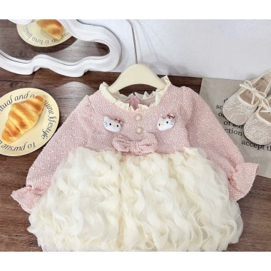 Set váy len gạo cute cho bé mùa thu đông Dâu Dâu Kids - Giá chỉ 205.000₫ 4
