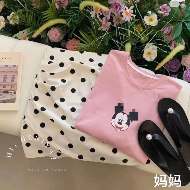 Set váy mẹ & bé Bernier Hàn Quốc, đồ đôi cho bé 8-35kg & mẹ 38-80kg, giảm giá 4