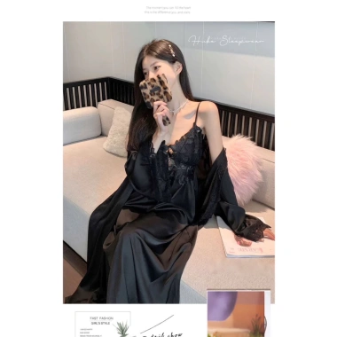 Set Váy Ngủ Cao Cấp Hube Sleepwear - Lụa Trơn, Ren Hoa Thêu Nổi, Áo Choàng Xuông Dài Tiểu Thư, Giá 565k 8 Set Váy Ngủ Cao Cấp Hube Sleepwear - Lụa Trơn, Ren Hoa Thêu Nổi, Áo Choàng Xuông Dài Tiểu Thư, Giá 565k 8