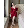 Set Váy Ngủ Cao Cấp Xíu Sleepwear - Áo Choàng Lụa Ren Dây Buộc, Giá 495.000 6