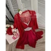 Set Váy Ngủ Lụa Cao Cấp và Áo Choàng Hai Dây Ren Eo Ngực - Xíu Sleepwear Giá 485k 6