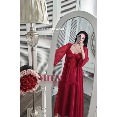 Set Váy Ngủ Lụa Lyly QCL1 và Áo Choàng Ren Thêu Nổi Dài – Tiểu Thư Sang Trọng Giá 645k 2 Set Váy Ngủ Lụa Lyly QCL1 và Áo Choàng Ren Thêu Nổi Dài – Tiểu Thư Sang Trọng Giá 645k 2