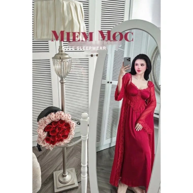 Set Váy Ngủ Lụa Lyly QCL1 và Áo Choàng Ren Thêu Nổi Dài – Tiểu Thư Sang Trọng Giá 645k 3 Set Váy Ngủ Lụa Lyly QCL1 và Áo Choàng Ren Thêu Nổi Dài – Tiểu Thư Sang Trọng Giá 645k 3