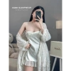 Set Váy Ngủ Midnite và Áo Choàng Lụa Ren Viền Eo Bèo - Sexy, Giá ưu đãi 395.000 VND 7