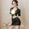 Set váy ngủ thư ký buộc trước DN98 - Bộ ngủ cosplay sexy, gợi cảm quyến rũ, 186.000₫ 2