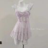 Set Váy Ngủ và Áo Choàng Bèo Ren Cao Cấp - Nhún Ngực, Dây Nơ Nhí, Xẻ Xuyên Thấu - Hube Sleepwear Giá Ưu Đãi 445k 9
