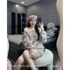 Sét váy nỉ túi chữ thêu đẹp lung linh, chất tì 2, da cứng cáp, cầm chắc, chỉ 199k - hot trend 3