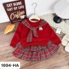 Set váy thu đông 8-28kg cho bé gái - Váy đỏ dịu nhẹ, giá ưu đãi 159.000₫ 7