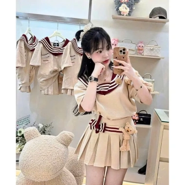 Sét váy thủy thủ siêu Kute chất Umi cho nữ siêu hot - Giá chỉ 139.032₫, tặng 2 gấu 6 Sét váy thủy thủ siêu Kute chất Umi cho nữ siêu hot - Giá chỉ 139.032₫, tặng 2 gấu 6