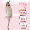 Set váy tơ La Rosa cao cấp áo 2 dây, áo ngoài đính hoa, chân váy tiểu thư thanh lịch, giảm còn 790.000₫