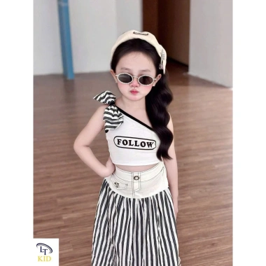 Set váy trễ vai bé gái 8-30kg, thời trang sành điệu, giá ưu đãi 129.000₫ 9 Set váy trễ vai bé gái 8-30kg, thời trang sành điệu, giá ưu đãi 129.000₫ 9