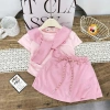 Set váy xinh cho bé gái + khăn mềm, size 10-30kg, giảm giá 159.000đ, chất liệu thoáng mát