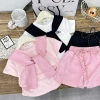 Set váy xinh cho bé gái + khăn mềm, size 10-30kg, giảm giá 159.000đ, chất liệu thoáng mát 8