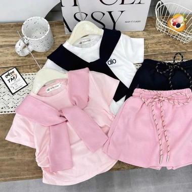 Set váy xinh cho bé gái + khăn mềm, size 10-30kg, giảm giá 159.000đ, chất liệu thoáng mát 8