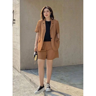 Set vest Blazer 3in1 cho người béo mập 50-125kg - Giá 590k, vải thoáng mát, thời trang 2