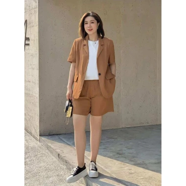 Set vest Blazer 3in1 cho người béo mập 50-125kg - Giá 590k, vải thoáng mát, thời trang 4