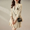 Set vest váy ngắn nữ satin chống nhăn, dáng ôm công sở Hàn Quốc giảm giá 21% 4