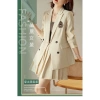 Set vest váy ngắn nữ satin chống nhăn, dáng ôm công sở Hàn Quốc giảm giá 21% 8