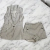 Set Vet Size M: Quần + Khoác Blazer Ngắn Tay, Giá giảm từ 550.400 còn 430.000, Thời trang nữ