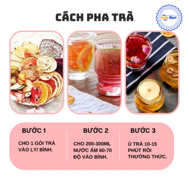 Set VIP 30 gói trà detox Robimart - Kèm hộp, bình thủy tinh 300ml, mật ong - 175k 4