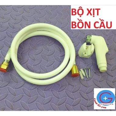 Set vòi xịt vệ sinh giá rẻ, tiết kiệm nước, dễ lắp - bộ xịt bồn cầu, toilet chỉ 69k