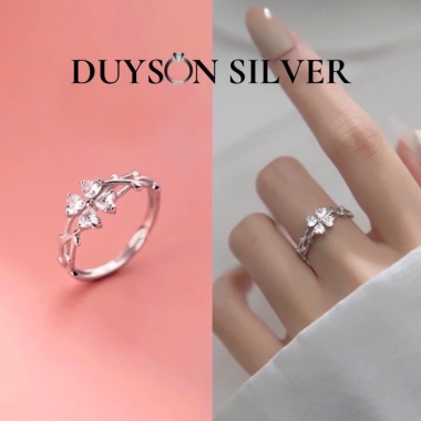 Set Vòng Cổ Bạc & Nhẫn Bạc Tự Chỉnh Size SET1 - Trang Sức Quà Tặng 660.000₫