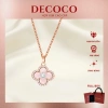 Set vòng cổ & vòng tay SAKURA cỏ 4 lá charm hoa đá xà cừ mạ vàng trắng - Giảm 22% chỉ 189.000₫ 10