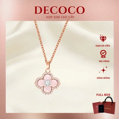 Set vòng cổ & vòng tay SAKURA cỏ 4 lá charm hoa đá xà cừ mạ vàng trắng - Giảm 22% chỉ 189.000₫ 10 Set vòng cổ & vòng tay SAKURA cỏ 4 lá charm hoa đá xà cừ mạ vàng trắng - Giảm 22% chỉ 189.000₫ 10