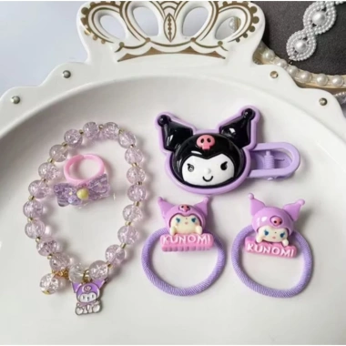 Set vòng tay, nhẫn, kẹp tóc & dây cột tóc cho bé - Giá 38.000₫, ưu đãi hot 6