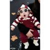 Set Yếm Len Kẻ Siêu Phẩm cho Bé Cưng Noel & Tết Giá Chỉ 248.000